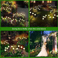 Load image into Gallery viewer, Outdoor Solar Waterproof LED Starburst Firefly Lights for Lawn Garden and Path Landscape
