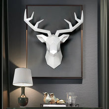 Load image into Gallery viewer, 3D Deer Head, Statue, Sculpture, Wall Decor, and Decorative Art
