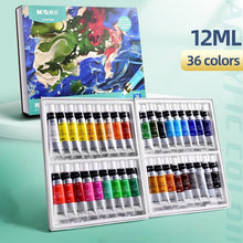 Load image into Gallery viewer, M&amp;G Acrylic paint set for Drawing on Fabric, and Glass, with Oil, water color
