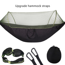 Load image into Gallery viewer, Camping Sleeping Hammock with Mosquito Net and Pop-Up Light Portable Camping Stuff
