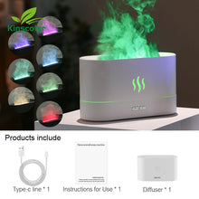 Load image into Gallery viewer, Aroma Air Diffuser with Humidifier Ultrasonic Cool Mist and LED Fog Maker for Essential Oil Flame Lamp
