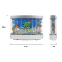 Load image into Gallery viewer, Artificial Tropical Fish Tank with LED Lamps Aquarium and Decorative Night Light
