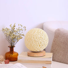 Load image into Gallery viewer, LED Moon Table Lamp with Wooden Base for Home Decor
