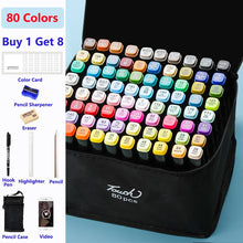 Load image into Gallery viewer, Color Marker Set for Art Painting with Double Head Brush Pens Drawing Professional Stationery
