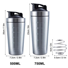 Load image into Gallery viewer, Stainless Steel Protein Shaker Cup with Mixer
