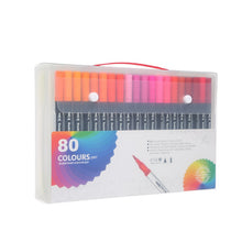 Load image into Gallery viewer, Color Marker Set for Art Painting with Double Head Brush Pens Drawing Professional Stationery
