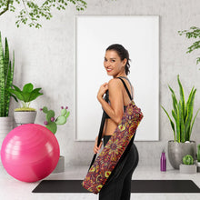 Load image into Gallery viewer, Canvas Printed Drawstring Yoga Mat Bag
