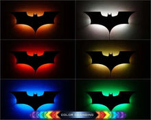 Load image into Gallery viewer, Cool LED Wall Lights with Wireless Remote Control and Color Change Bat Shape Logo
