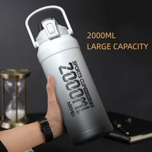 Load image into Gallery viewer, Insulated Stainless Steel Water Bottle with Straw, and Handle for the Gym
