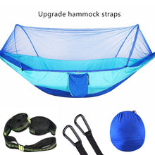 Load image into Gallery viewer, Camping Sleeping Hammock with Mosquito Net and Pop-Up Light Portable Camping Stuff
