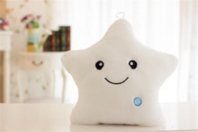 Load image into Gallery viewer, Creative Luminous Plush Star Pillow, Soft Colorful Stuffed Cushion
