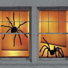 Load image into Gallery viewer, Huge Black Scary Spider Web for Halloween Decoration Props
