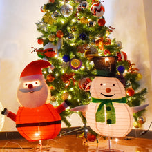 Load image into Gallery viewer, LED Light Model Xmas Snowman with Color Rotating Doll Toy, and Livingroom Accessories
