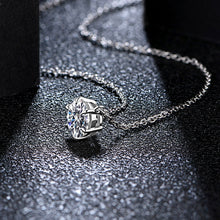 Load image into Gallery viewer, ATTAGEMS 925 Silver Necklace Pendant Round Cut 1.0ct D, White Moissanite Elegant Necklace
