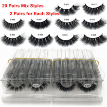 Load image into Gallery viewer, RED SIREN Mink Lashes 5/10/50 Pairs for Fluffy Real Hair,  Natural Eyelashes, Short Wispy in Bulk
