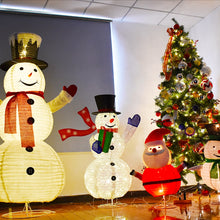 Load image into Gallery viewer, LED Light Model Xmas Snowman with Color Rotating Doll Toy, and Livingroom Accessories
