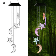 Load image into Gallery viewer, 14 kinds of Solar Wind Chime Light Outdoor LED Color Change Spiral Pendant Lantern Garden Fairy Night - dorseyhomemarket
