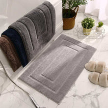 Load image into Gallery viewer, Soft Bathroom Mat Floor Set for Home and Shower, Cotton Water Absorbent Rug with Anti-slip Bottom
