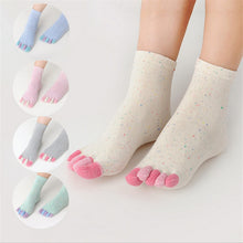 Load image into Gallery viewer, Spring Five Toe Socks 5Pairs/Set Women Solid Color Cotton Ladies Colorful 5 Finger
