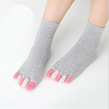 Load image into Gallery viewer, Spring Five Toe Socks 5Pairs/Set Women Solid Color Cotton Ladies Colorful 5 Finger
