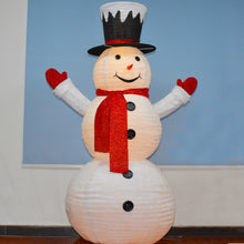 Load image into Gallery viewer, LED Light Model Xmas Snowman with Color Rotating Doll Toy, and Livingroom Accessories
