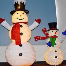 Load image into Gallery viewer, LED Light Model Xmas Snowman with Color Rotating Doll Toy, and Livingroom Accessories
