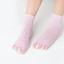 Load image into Gallery viewer, Spring Five Toe Socks 5Pairs/Set Women Solid Color Cotton Ladies Colorful 5 Finger
