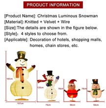 Load image into Gallery viewer, LED Light Model Xmas Snowman with Color Rotating Doll Toy, and Livingroom Accessories
