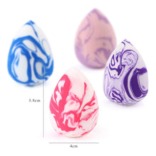 Load image into Gallery viewer, Makeup Sponge with Marbling Water-drop Shape for Foundation, Concealer, and Mix Powder Cosmetic Puff Blender
