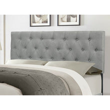 Load image into Gallery viewer, Upholstered Platform Bed with Padded Headboard, Box Spring Needed, Linen Fabric in Twin/Queen Size
