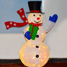 Load image into Gallery viewer, LED Light Model Xmas Snowman with Color Rotating Doll Toy, and Livingroom Accessories
