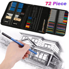 Load image into Gallery viewer, 72pcs Color Sketch Pencils Set for Drawing, Painting with Watercolor Metallic Oil Pencils for Beginner Student
