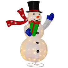 Load image into Gallery viewer, LED Light Model Xmas Snowman with Color Rotating Doll Toy, and Livingroom Accessories
