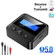 Load image into Gallery viewer, Bluetooth 5.0 Receiver Transmitter FM Stereo AUX 3.5mm Jack RCA Optical Wireless Handsfree Call NFC Audio Adapter TV
