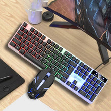 Load image into Gallery viewer, Computer Keyboard Mouse Set Backlight with Quick Response Wired Keyboard
