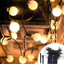 Load image into Gallery viewer, Outdoor solar lights garland with 100 Led String Fairy Light for Garden, Christmas Garland
