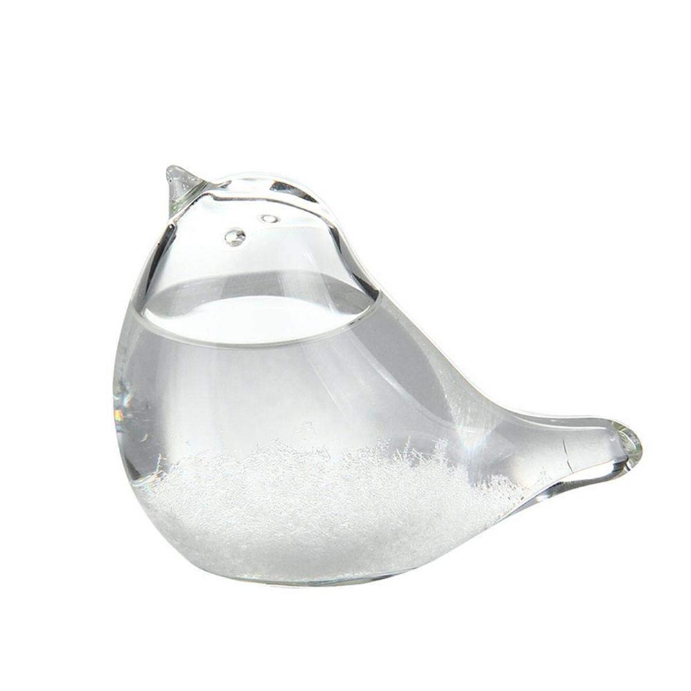 Storm Glass Bird-Shape Weather Forecaster Station Crystal Droplet Liquid Barometer