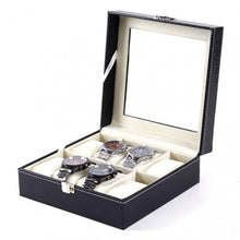 Load image into Gallery viewer, Leather Watch Box Jewelry Storage Packaging Organizer 2/3/4/5/6/8/10 Grids
