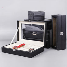 Load image into Gallery viewer, Leather Watch Box Jewelry Storage Packaging Organizer 2/3/4/5/6/8/10 Grids
