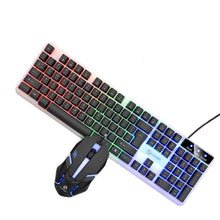 Load image into Gallery viewer, Computer Keyboard Mouse Set Backlight with Quick Response Wired Keyboard
