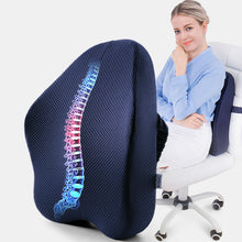 Load image into Gallery viewer, Memory Foam Back Cushion with Orthopedic Pillow and Office Chair
