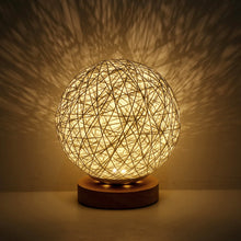 Load image into Gallery viewer, LED Moon Table Lamp with Wooden Base for Home Decor
