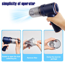 Load image into Gallery viewer, Cordless Handheld Air Duster Vacuum Cleaner Portable Mini Air Blower for Computer, Keyboard, Laptop, and Car
