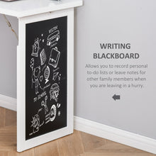 Load image into Gallery viewer, Wall Mounted Foldable Desk, Cabinet Workstation with Blackboard and Side Shelves
