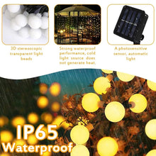 Load image into Gallery viewer, Outdoor solar lights garland with 100 Led String Fairy Light for Garden, Christmas Garland
