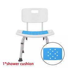 Load image into Gallery viewer, Non-slip Bath Chair Stool Cushion Height Adjustable Elderly Tub Shower Bench
