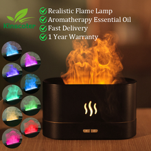 Load image into Gallery viewer, Aroma Air Diffuser with Humidifier Ultrasonic Cool Mist and LED Fog Maker for Essential Oil Flame Lamp
