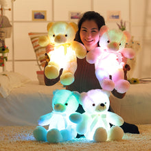 Load image into Gallery viewer, Luminous Plush Light Up LED Teddy Bear, Colorful Stuffed Animal Toys for Kid
