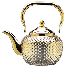 Load image into Gallery viewer, Stainless Steel Teapot Lifting Handle with Tea Filter Silver Or Gold Suitable for Induction Cooker Stove Top Kettle
