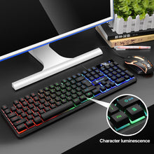 Load image into Gallery viewer, Computer Keyboard Mouse Set Backlight with Quick Response Wired Keyboard
